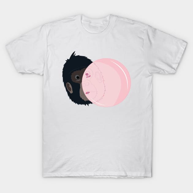 Gorillas like chewing gum too T-Shirt by Elisaotto